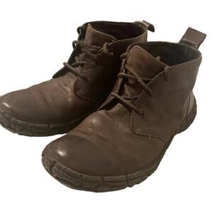 Born Mens Charger Boot Size 8.5 Brown Leather Active Chukka Opanka Chunky Sole